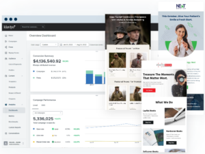 email and sms marketing dashboard showing customer engagement conversion and campaign performance analytics