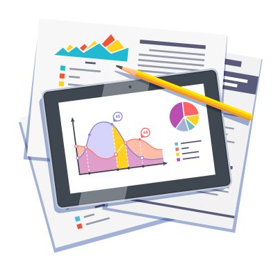 data analytics dashboard with charts graphs and marketing funnel audit for business growth optimization